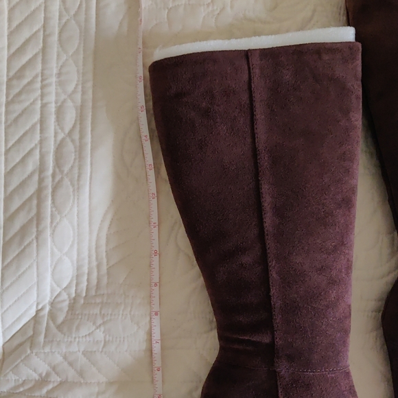 Lucky Brand suede wedge heel boots brown size 7 - Picture 7 of 11